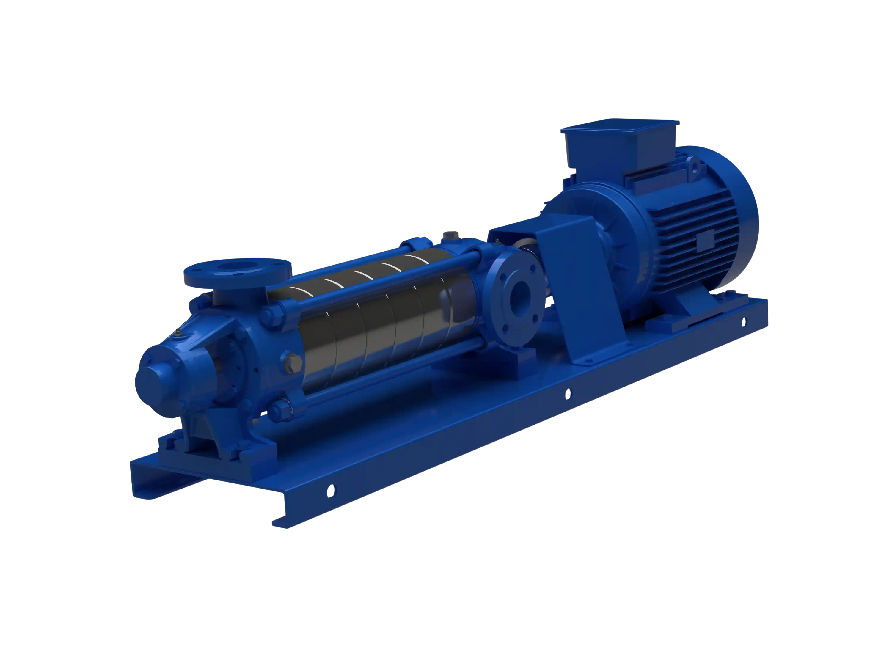 KRM SERİSİ İKİ TARAFI YATAKLI PASLANMAZ ÇOK KADEMELİ POMPALAR